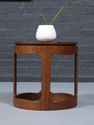 Mid-Century Modern Sculptural Round Pedestal Side Table by Heritage, c.1960’s