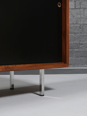 Mid-Century Modern Two-Tone Lacquered & Walnut Credenza, c.1960’s