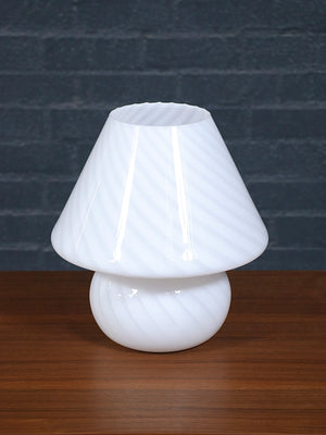 Vintage Italian Modern Mushroom Murano Glass Table Lamp by Vetri, c.1970’s