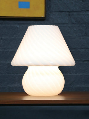 Vintage Italian Modern Mushroom Murano Glass Table Lamp by Vetri, c.1970’s
