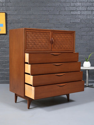 Mid-Century Modern “Perception” Highboy Dresser by Warren Church for Lane, c.1950’s