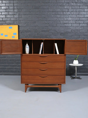 Mid-Century Modern “Perception” Highboy Dresser by Warren Church for Lane, c.1950’s