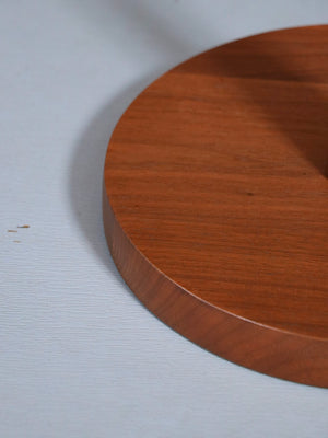 Scandinavian Swedish Modern Solid Turned Walnut Floor Lamp, c.1960’s