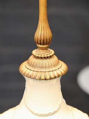 Italian Neoclassical Capodimonte Style Figural Porcelain Urn Lamp, c.1950’s