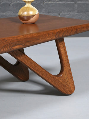 Mid-Century Modern “American Leisure” Walnut Coffee Table / Bench by Kroehler, c.1960’s