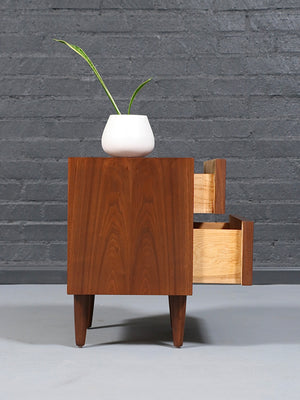 Single Mid-Century Modern Walnut Night Stands by American of Martinsville, c.1960’s