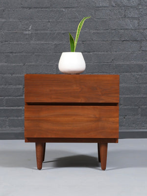Single Mid-Century Modern Walnut Night Stands by American of Martinsville, c.1960’s