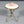 Contemporary Hollywood Regency Brass Twig Side Table w/ White Marble Top