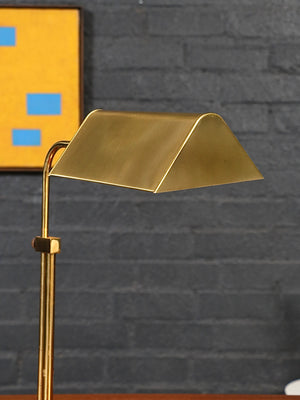 Mid Century Modern “Omi” Articulating Brass Desk Lamp by Koch Lowy, c.1970’s