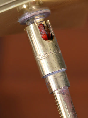 Mid Century Modern “Omi” Articulating Brass Desk Lamp by Koch Lowy, c.1970’s