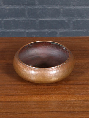 Early Arts & Crafts Hammered Copper Footed Bowl by Roycroft, c.1910’s