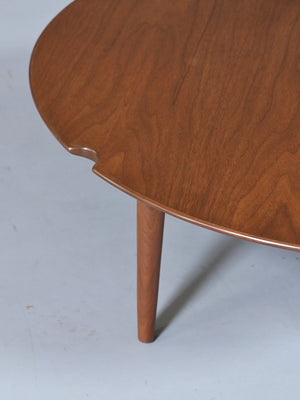 Mid Century Swedish Modern Sculpted Walnut Coffee Table, c.1960’s