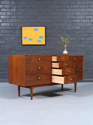 Kipp Stewart “Declaration” Walnut Dresser for Drexel, c.1960’s