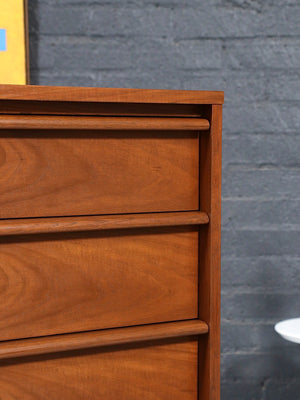Mid Century Modern “Rhythm” Walnut Highboy Dresser by Lane, c.1960’s