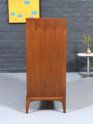 Mid Century Modern “Rhythm” Walnut Highboy Dresser by Lane, c.1960’s