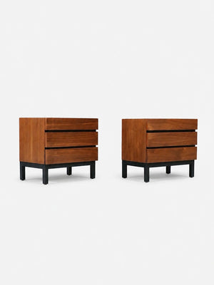 Pair of Mid Century Modern Walnut Night Stands by American of Martinsville, c.1960’s