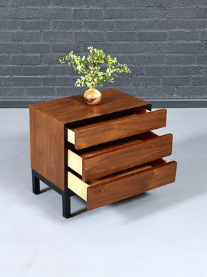 Pair of Mid Century Modern Walnut Night Stands by American of Martinsville, c.1960’s