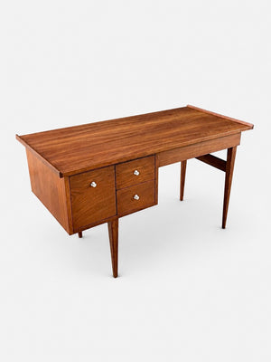 Mid-Century Modern Sculpted Walnut Desk by American of Martinsville, c.1960’s