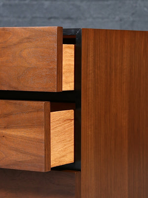 Mid Century Modern 9-Drawer Walnut Dresser by American of Martinsville, c.1960’s
