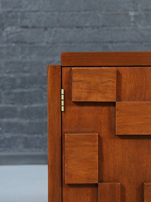 Mid Century Modern “Staccato” Brutalist Credenza by Lane, c.1960’s