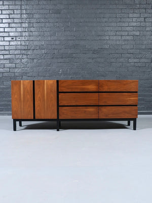 Mid Century Modern 9-Drawer Walnut Dresser by American of Martinsville, c.1960’s