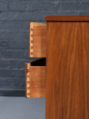 Mid Century Modern 9-Drawer Walnut Dresser by LA Period, c.1960’s