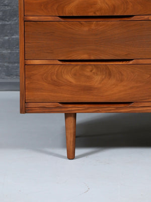 Mid Century Modern 9-Drawer Walnut Dresser by LA Period, c.1960’s