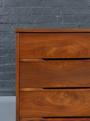 Mid Century Modern 9-Drawer Walnut Dresser by LA Period, c.1960’s