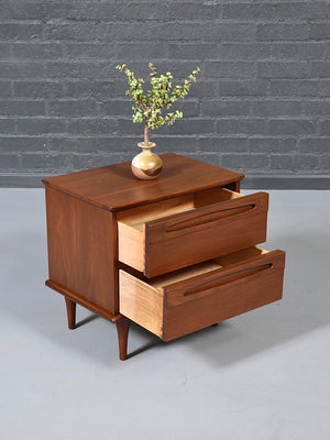 Pair of Mid Century Modern 3-Drawer Night Stands by American of Martinsville, c.1960’s