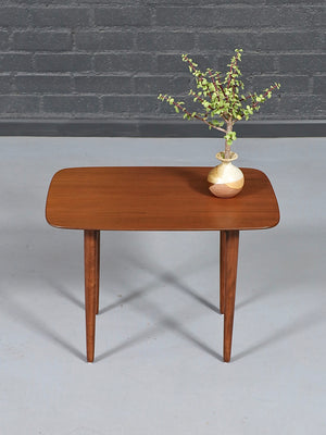 Scandinavian Mid Century Modern Walnut Side Table by Dux, c.1960’s