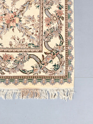 Vintage French Aubusson Savonnerie Revival Floral Rug, c.1990’s
