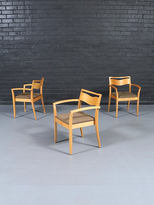 Set of 4 Knoll “Jr” Arm Chairs by Joseph Ricchio