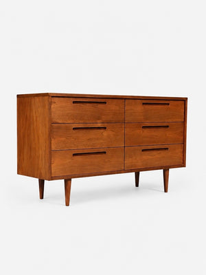 Mid Century Modern 6-Drawer Walnut Dresser, c.1960’s
