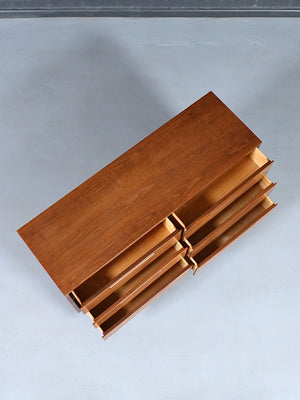 Mid Century Modern 6-Drawer Walnut Dresser, c.1960’s