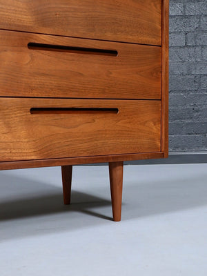 Mid Century Modern 6-Drawer Walnut Dresser, c.1960’s