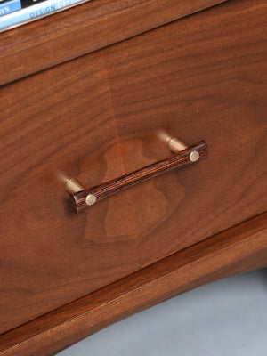 Pair of Mid Century Modern Walnut Night Stands w/ Bookcase by Kroehler, c.1950’s