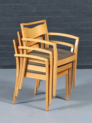 Set of 4 Knoll “Jr” Arm Chairs by Joseph Ricchio