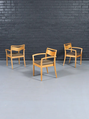 Set of 4 Knoll “Jr” Arm Chairs by Joseph Ricchio