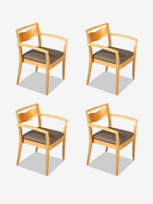 Set of 4 Knoll “Jr” Arm Chairs by Joseph Ricchio