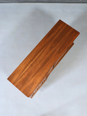 Mid Century Modern Sculpted Walnut Dresser by United Furniture, c.1950’s