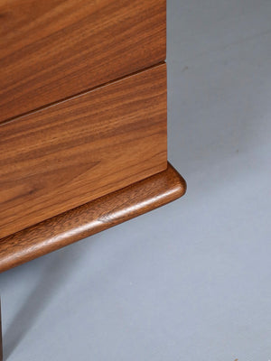 Mid Century Modern Sculpted Walnut Dresser by United Furniture, c.1950’s