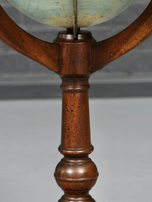 Vintage American Classical Revival Replogle “Comprehensive” Walnut World Globe, c.1960’s