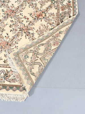 Vintage French Aubusson Savonnerie Revival Floral Rug, c.1990’s
