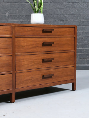 Mid Century Modern Walnut Dresser by Milling Road / Baker Furniture c.1960's