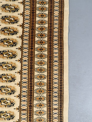 Vintage Pakistani Bokhara Hand-Knotted Wool Rug, c.1970’s