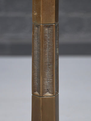 Antique Art Deco Patinated Brass Sunburst Floor Lamp, c.1960’s