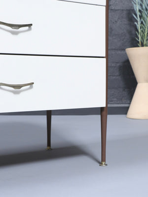 Mid-Century Californian Modern Two-Tone Lacquered & Walnut Dresser, c.1960’s