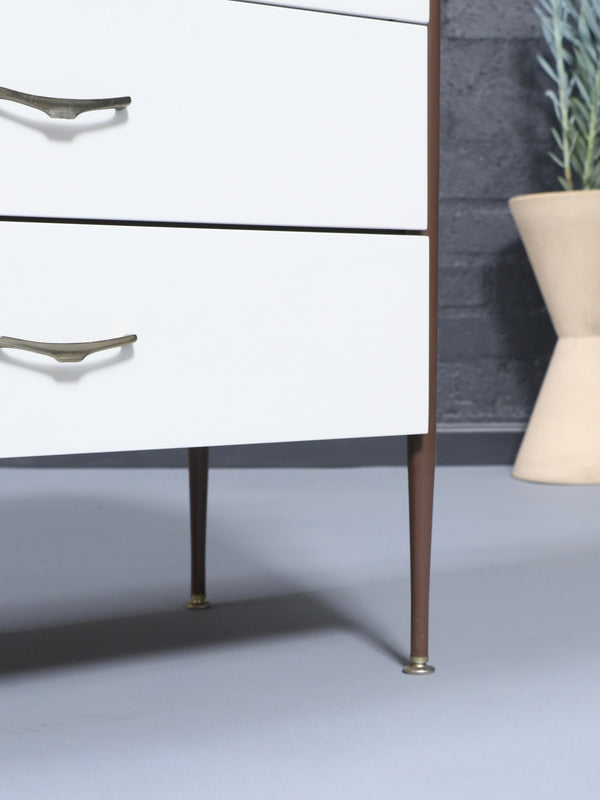 Mid-Century Californian Modern Two-Tone Lacquered & Walnut Dresser, c.1960’s