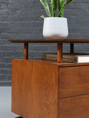 Mid Century Modern Two-Drawer Writing Desk, c.1960's