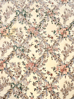 Vintage French Aubusson Savonnerie Revival Floral Rug, c.1990’s